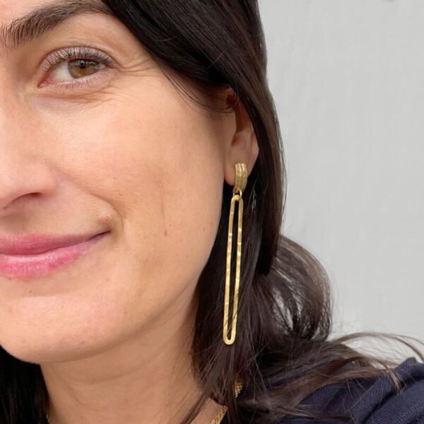 rock and soul Sophie Long earrings gold