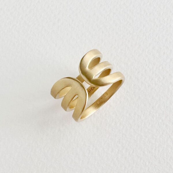 Rock and Soul Triple Ring Gold