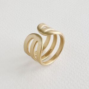 Rock and Soul Triple Ring Gold