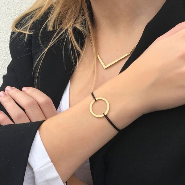 La Cala M Nylon Bracelet Gold