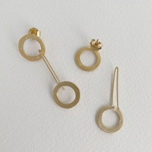 Aretes Day into Night gold Earrings