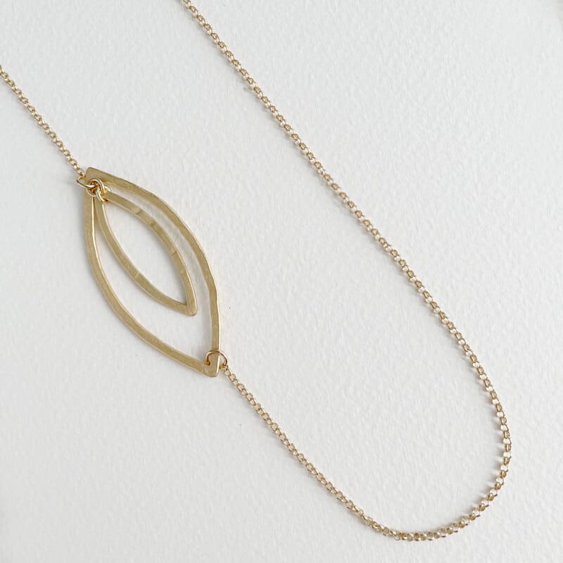 Maria Double Long Necklace Gold