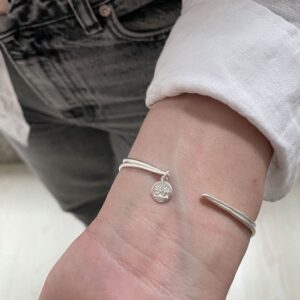 London Double Bangle Silver