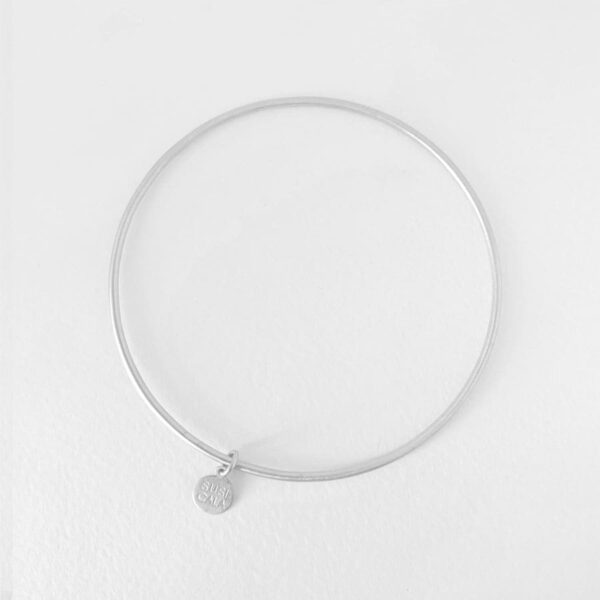 London Twin bangle silver