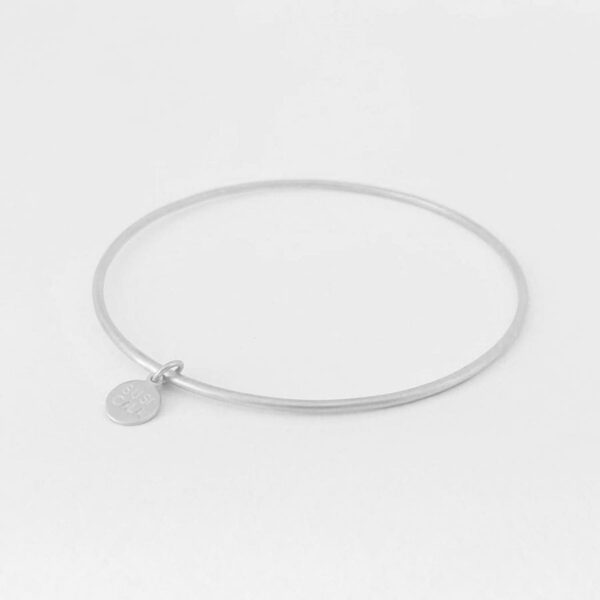 London Twin bangle silver