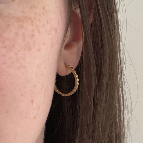 camu hoop earrings gold