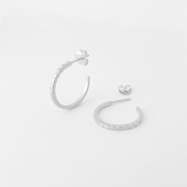 Camu Hoop Earrings silver
