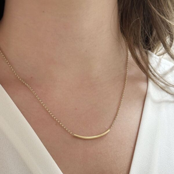 London 'U' pendant gold