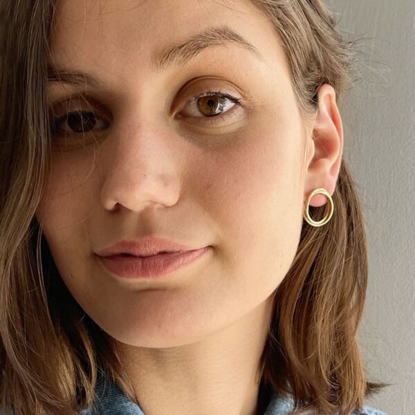 Sophie twin m earrings gold