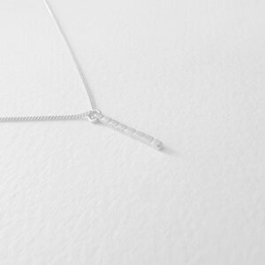 camu stick necklace silver