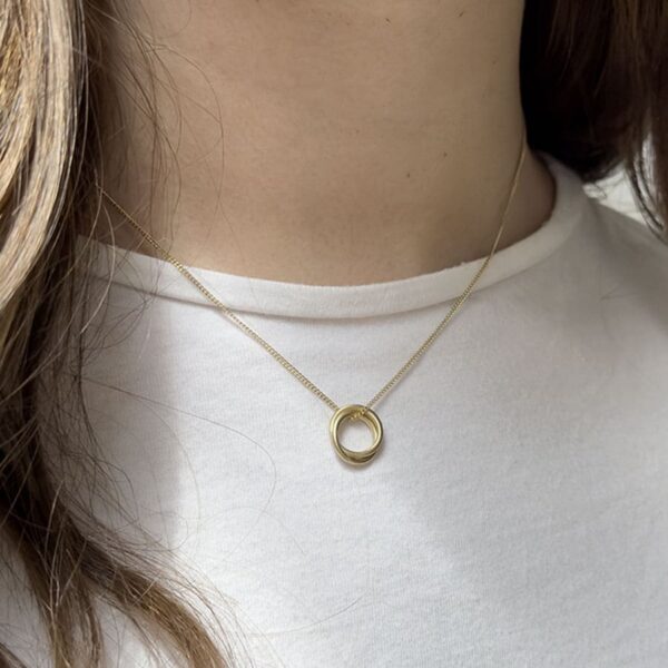 london twin S necklace gold