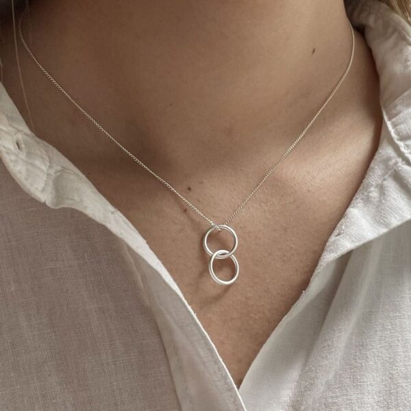 london twin s necklace silver