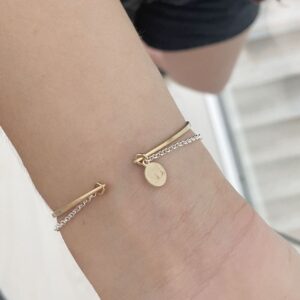 kam chain bangle gold silver