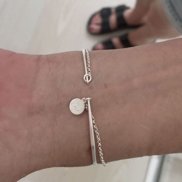 kam chain bangle silver