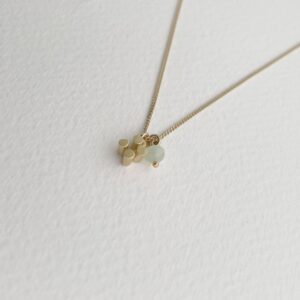 Solitaire pendant gold