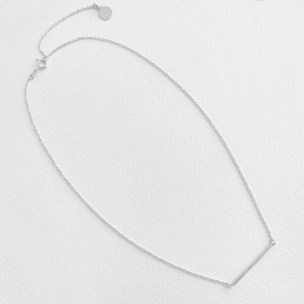 Paris I Bar Necklace Silver2