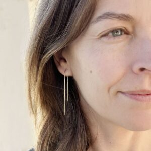 Paris Lisbon Asimetric Earrings Gold
