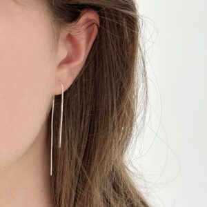 Paris lisbon asimetric Earrings-silver