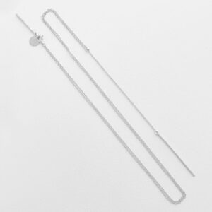 Paris Y Long Necklace Silver
