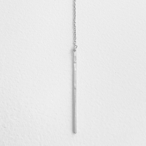 Paris Y Long Necklace Silver