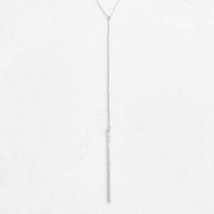 Paris Y Short Necklace Silver