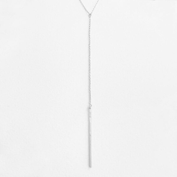Paris Y Short Necklace Silver