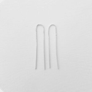 Paris Lisbon Short Earrings Silver