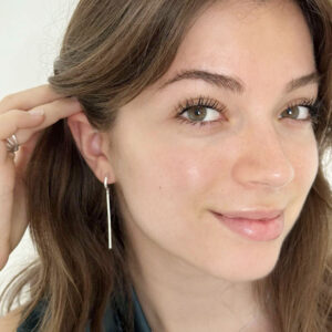 Paris Munich short pendant Earrings silver