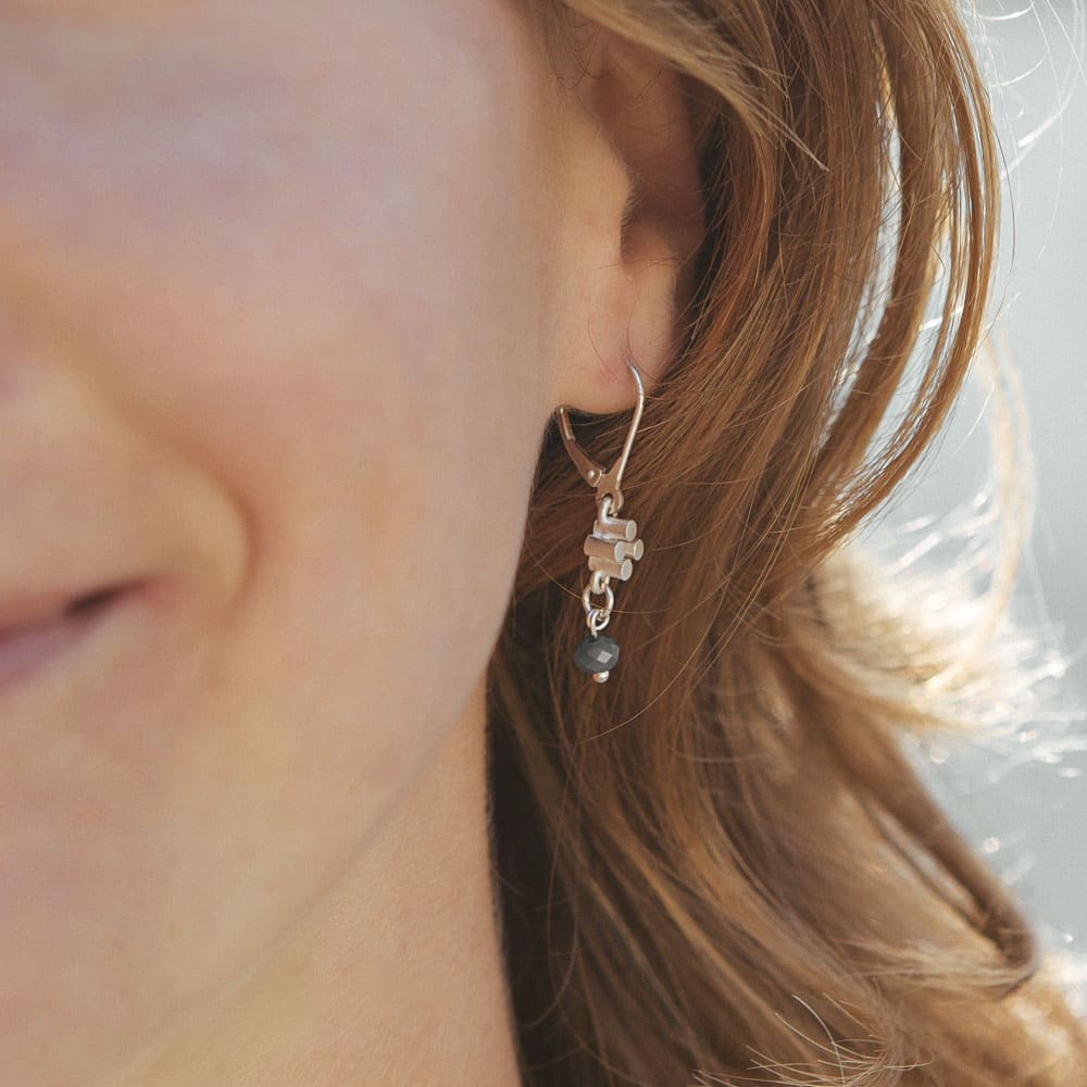 Solitaire Cross Pendant Earrings Silver Solitaire Cross Pendant Earrings Silver