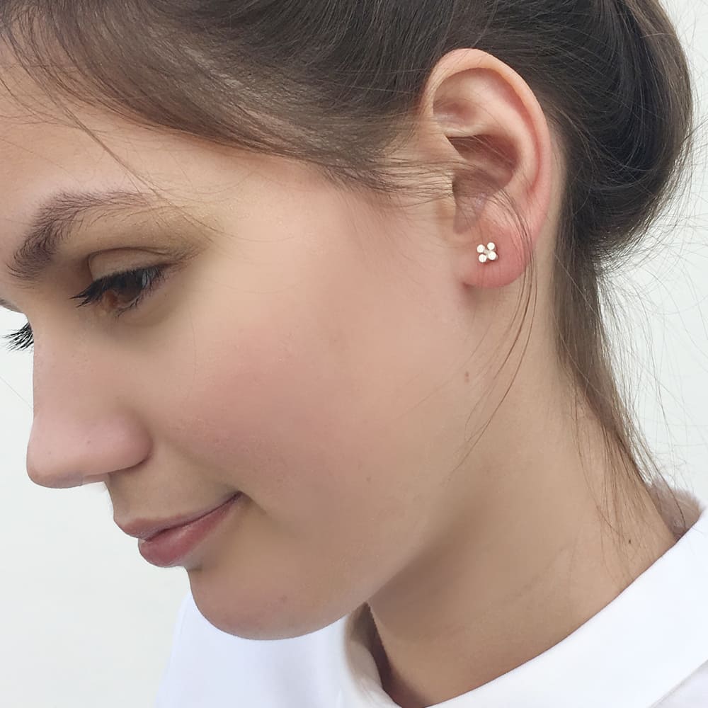 Solitaire Earrings Silver Solitaire Earrings Silver