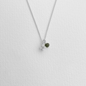 Solitaire pendant silver