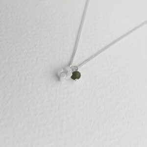 Solitaire pendant silver