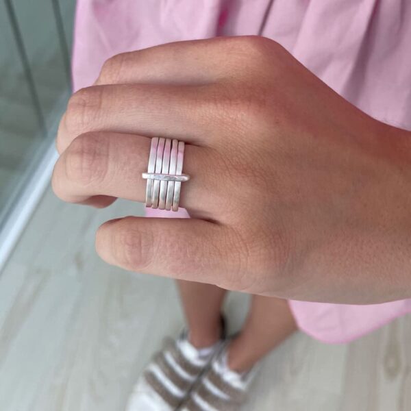 Sophie 5 Mix Ring Silver