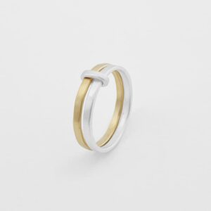sophie 2mix silver gold ring